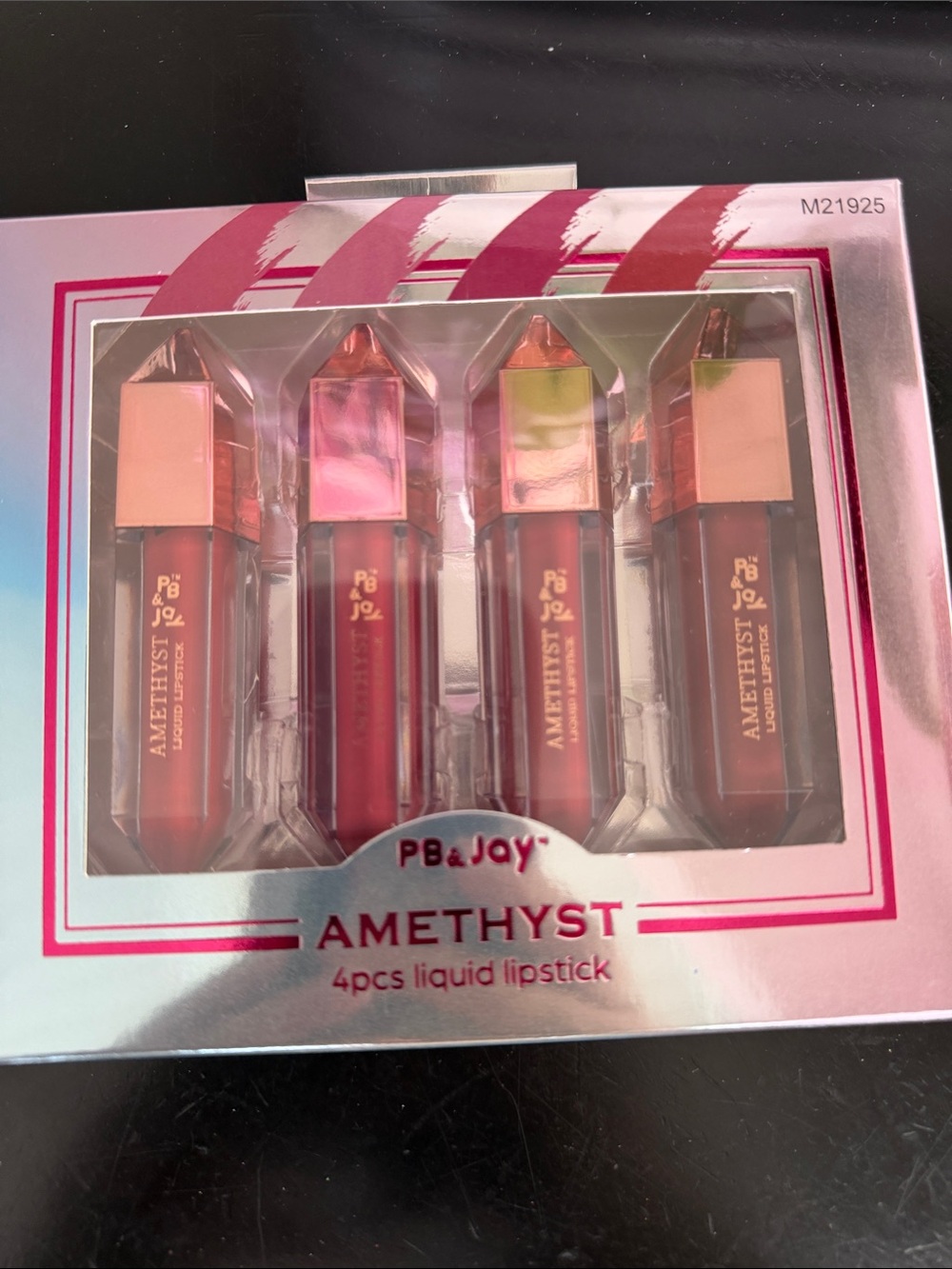 Amethyst 4-Piece Liquid Lipstick Set - Pink & Red Shades